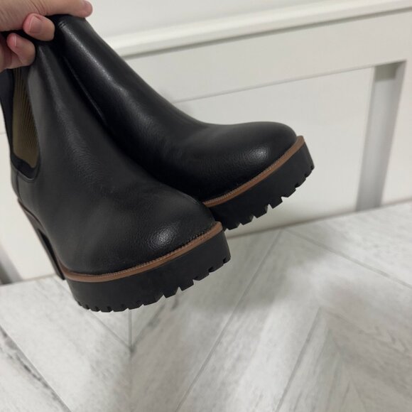 Chinese Laundry | Good Day Black Platform Ankle Boots - Size 10 - Picture 6 of 15